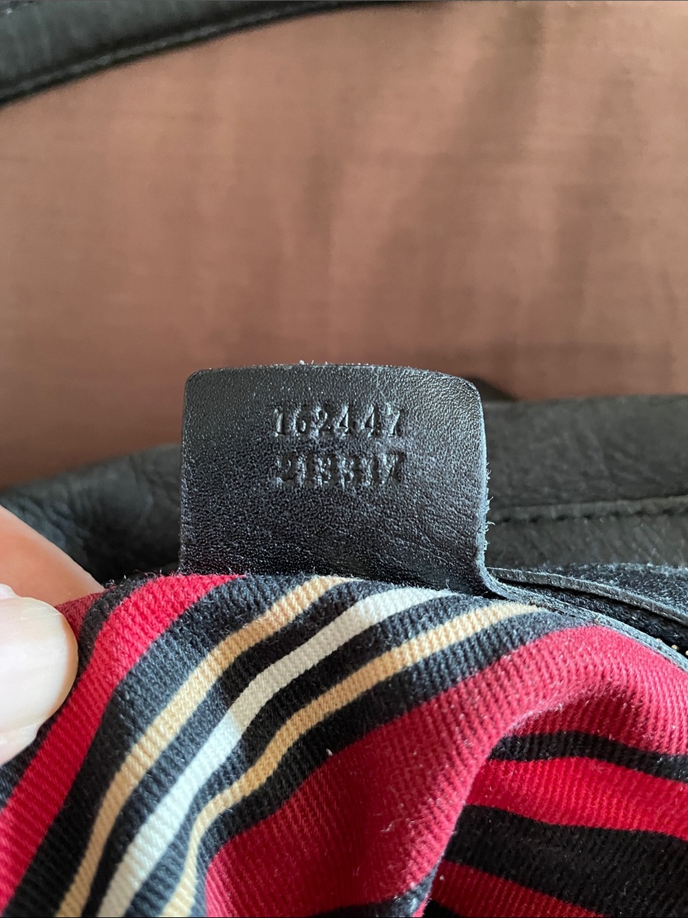 Gucci Black Leather Shoulder Tote with Gold Double-G Emblem - Picture 8 of 8